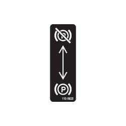 Boss 115-9625 Parking Brake Decal 