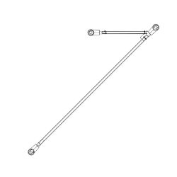 Boss 122-3193 Battery Black Cable Assembly : 31" 4-Gauge 3/8 5/16 
