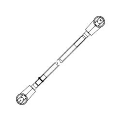 Boss 122-3409 Battery Red Cable Assembly : 28.5" 4-Gauge 5/16 