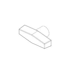 Boss 133-3056 T-Handle : 2.50 x 1.25 