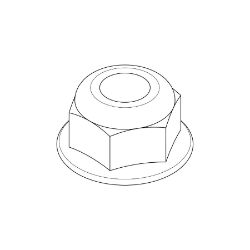 Boss 133-8904 Grade N5 Yellow Zinc Nickel Flange Nut : 5/16-24 