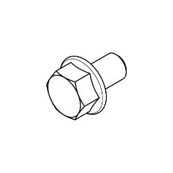 Boss 142-4255 Stainless Steel Hex Head Flat Screw : 5/16-18 x 0.500 