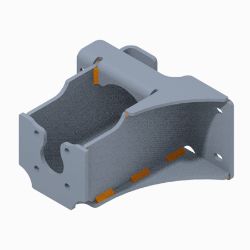 BOSS 143-0775 Snowrator Wheel Motor Mount (Weld) 