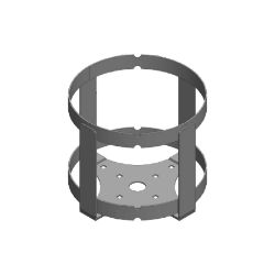 BOSS 143-0838-03 Black Weld Snowrator Holder BUnder Carriageket 