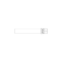 BOSS 143-1203 1/2 x 5.63 Straight 37 Degree-8F Hydraulic LP Hose Assembly 