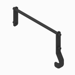 BOSS 143-1435-03 Brake Lever Assembly (Weld, Black) 
