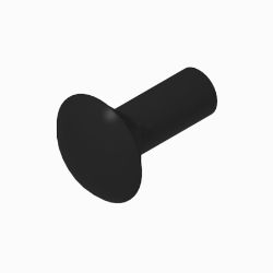 BOSS 143-2561 3/8-16 x 1.0 Grade 5 Black Orange Carriage Screw 