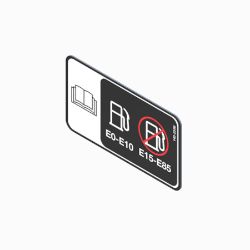 BOSS 143-2598 Fuel Decal 