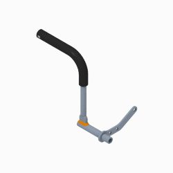 BOSS 143-2809 Snowrator Left Lever Assembly w/ Grip 
