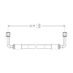 Boss 143-4605 Hydro Hose Assembly 