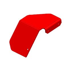 Boss 143-4653-01 Red Front Left Fender 