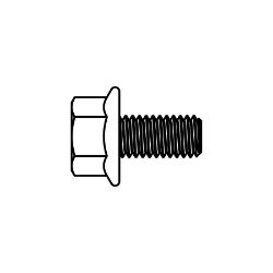 Boss 143-4688 Grade 5 Hex Head Flat Screw : 10-32 x 0.375 