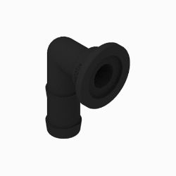 BOSS 143-7018 90 Degree Elbow Fitting (1.0 HB x 1.0 MFLD, PP) 