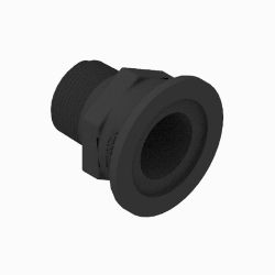 BOSS 143-7019 Straight Fitting (1-1/4 MNPT x 2.0 MFLD, PP) 