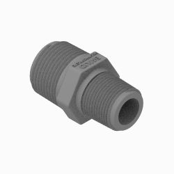 BOSS 143-7032 RDCR Nipple (3/4 MNPT x 1.0 MNPT, PP) 