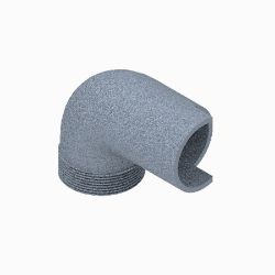 BOSS 143-7076 90 Degree Elbow Fitting (2 MNPT Siphon Tube, PP) 