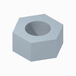 BOSS 143-7090 1/4-28 Stainless Steel 18-8 Full Hex Nut 