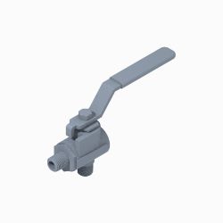 BOSS 143-7099 1/4" MNPT x 1/4" MNPT 90 Degree Ball Valve 
