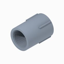 BOSS 143-7100 Straight Fitting (3/4 Coupling, PVC) 