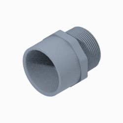 BOSS 143-7103 1-1/2" MNPT x 1-1/2" PVC Pipe Adapter Fitting 
