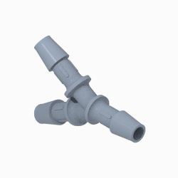 BOSS 143-7107 3/8 Barb x 3 Natural PP Tee/Wye Fitting 