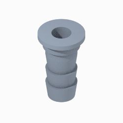 BOSS 143-7168 Straight Fitting (3/8" Barb x Nut) 