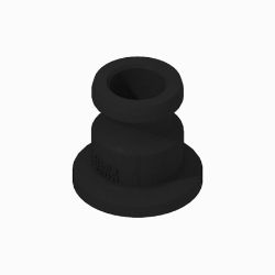 BOSS 143-7188 Straight Fitting (1.0 MQD x 1.0 MFD Flange, PP) 