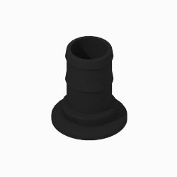 BOSS 143-7194 Straight Fitting (2.0 HB x 2.0 FP Flange, PP) 