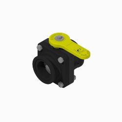 BOSS 143-7202 2" Flange x 2" Flange Ball Valve 