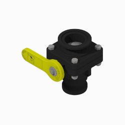 BOSS 143-7203 2" QD x 2" Flange Bell Valve 