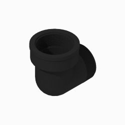 BOSS 143-7205 90 Degree Elbow Fitting (2.0 MNPT x 2.0 FNPT, PP) 