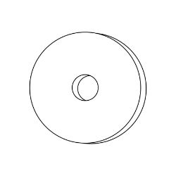 Boss 515-0015 Stainless Steel Special Flat Washer : 0.344 x 1.469 x 0.049 