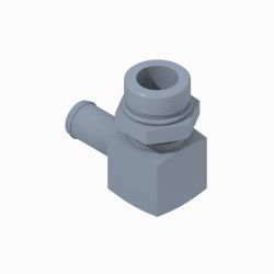 Boss 98-0971 Yellow Zinc 90 Degree Elbow Fitting : ORB-16, Bead-12 
