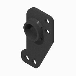 BOSS BAR08039-03 Right Hand Black Weld Wing Extension Trip Edge Bracket 