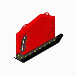 BOSS BXP16544 BXP Left Hand Loader Wing w/ Shoe Assembly 