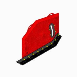 BOSS BXP16545 BXP Right Hand Loader Wing w/ Shoe Assembly 