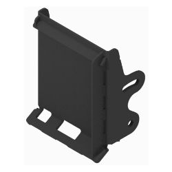 BOSS BXP16598-03 BXP Black Weld Skid Steer Right Hand Slip Hitch Plate 