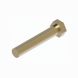 BOSS HDW01707 5/8-11 x 3-1/2 Grade 5 Yellow Zinc Hex Head Cap Screw 