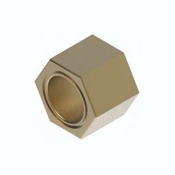 BOSS HDW01748 1/2-13 Yellow Zinc Nylon Insert Nut - BOSS HDW01748