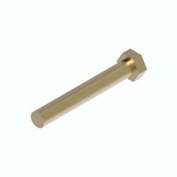 BOSS HDW01779 1/2-13 x 3-1/2 Grade 5 Yellow Zinc Hex Head Cap Screw 