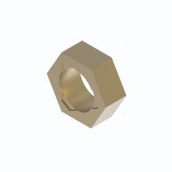 BOSS HDW02007 5/8-11 Grade A Yellow Zinc Toplock Hex Jam Nut 