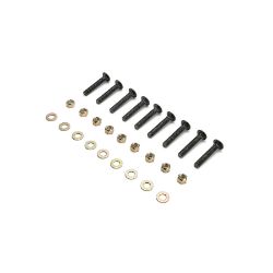 BOSS HDW02048 Straight Blade 1" Thick Urethane Edge Fastener Kit 