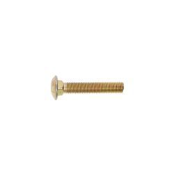 BOSS HDW02766 5/8-11 x 3-1/2 Grade 5 Yellow Zinc Carriage Bolt - BOSS HDW02766