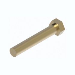 BOSS HDW05508 1/2-13 x 3 Full Thread Grade 5 Yellow Zinc Hex Head Cap Screw 