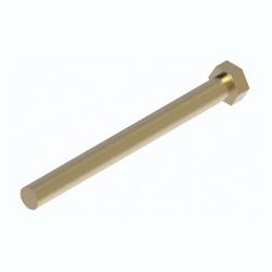 BOSS HDW05525 1/2-13 x 5-1/2 Grade 5 Yellow Zinc Hex Head Cap Screw 