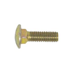 BOSS HDW05576 3/8-16 x 1-1/4 Grade 5 Yellow Zinc Carriage Bolt 