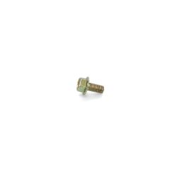 BOSS HDW05602 3/8-16 x 3/4 Grade 5 Yellow Sinc Spinlock Hex Washer Head Cap Screw - BOSS HDW05602