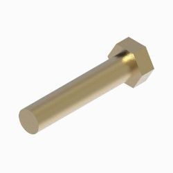 BOSS HDW05608 5/8-11 x 3 Grade 5 Yellow Zinc Hex Head Cap Screw 