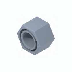BOSS HDW05851 1/4-20 Stainless Steel 18-8 Nylon Lock Nut - BOSS HDW05851