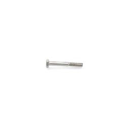 BOSS HDW05857 1/4-20 x 2 Stainless Steel 4-10 Hex Head Cap Screw - BOSS HDW05857